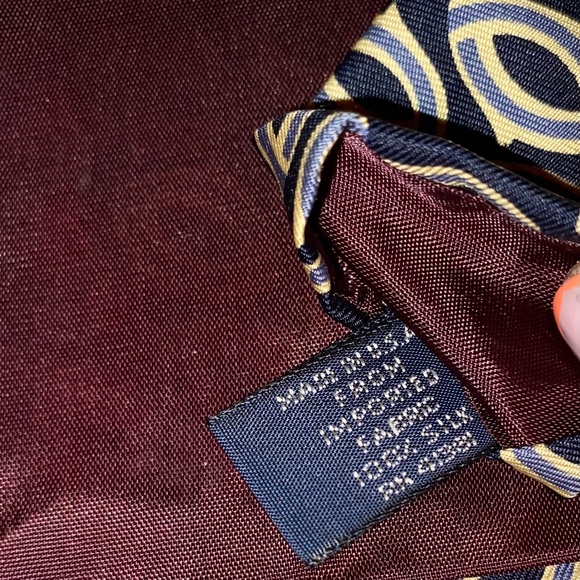 Vintage Polo by Ralph Lauren Mens 100% Silk Necktie Made by Hand USA Tie - Picture 5 of 6